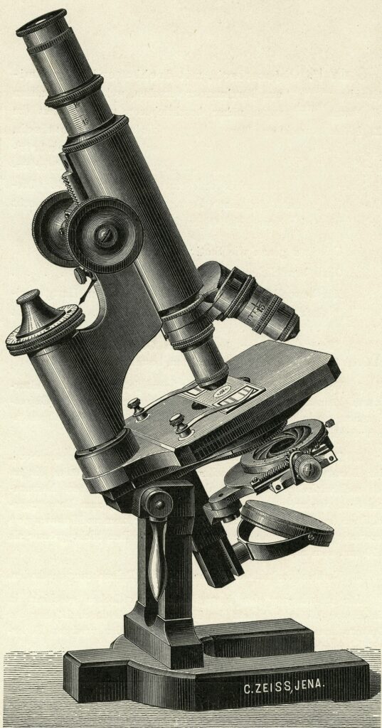 Zeiss Mikroskop aus dem Jahr 1891