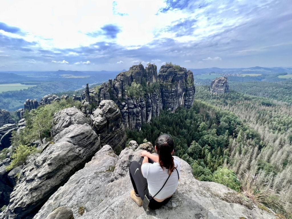 Kendra Blick auf Saechsischen Schweiz - Von Potsdam in die Ferne – Kendras Reise um die Welt