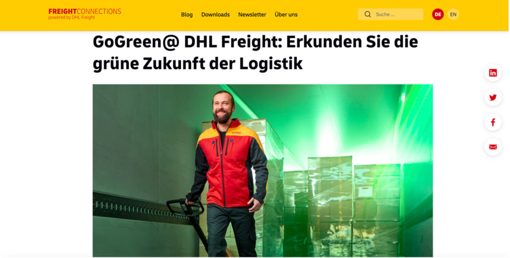 Bei DHL werden die Mitarbeitenden zu Umweltheld:innen. 