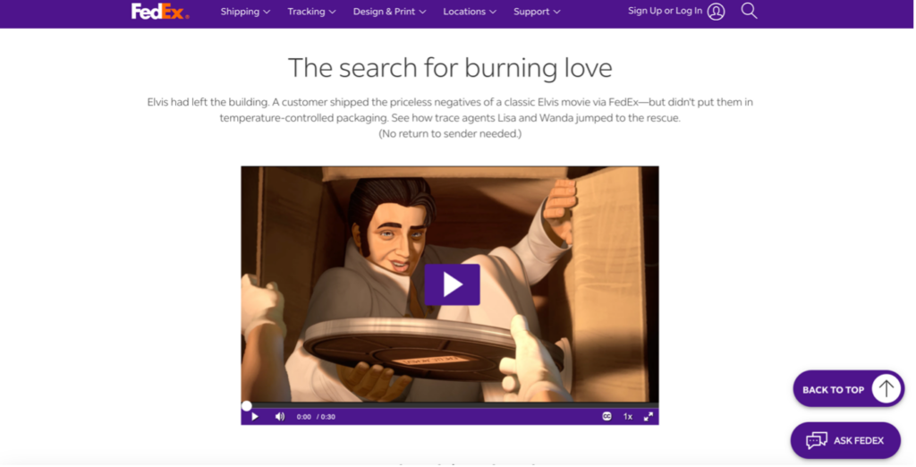 Fedex impresses with creative storytelling videos