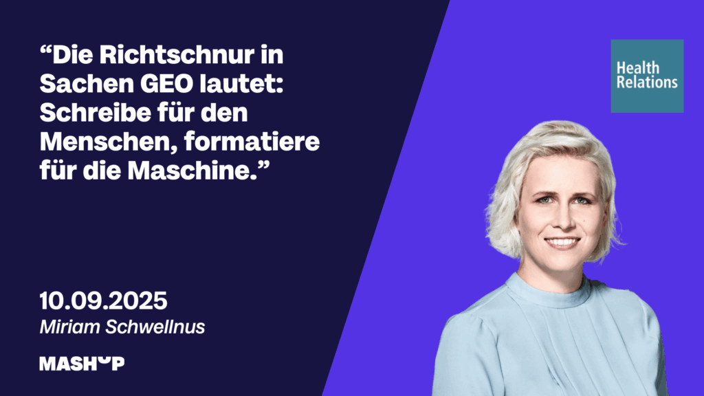 GEO und KI für Pharma Healthcare