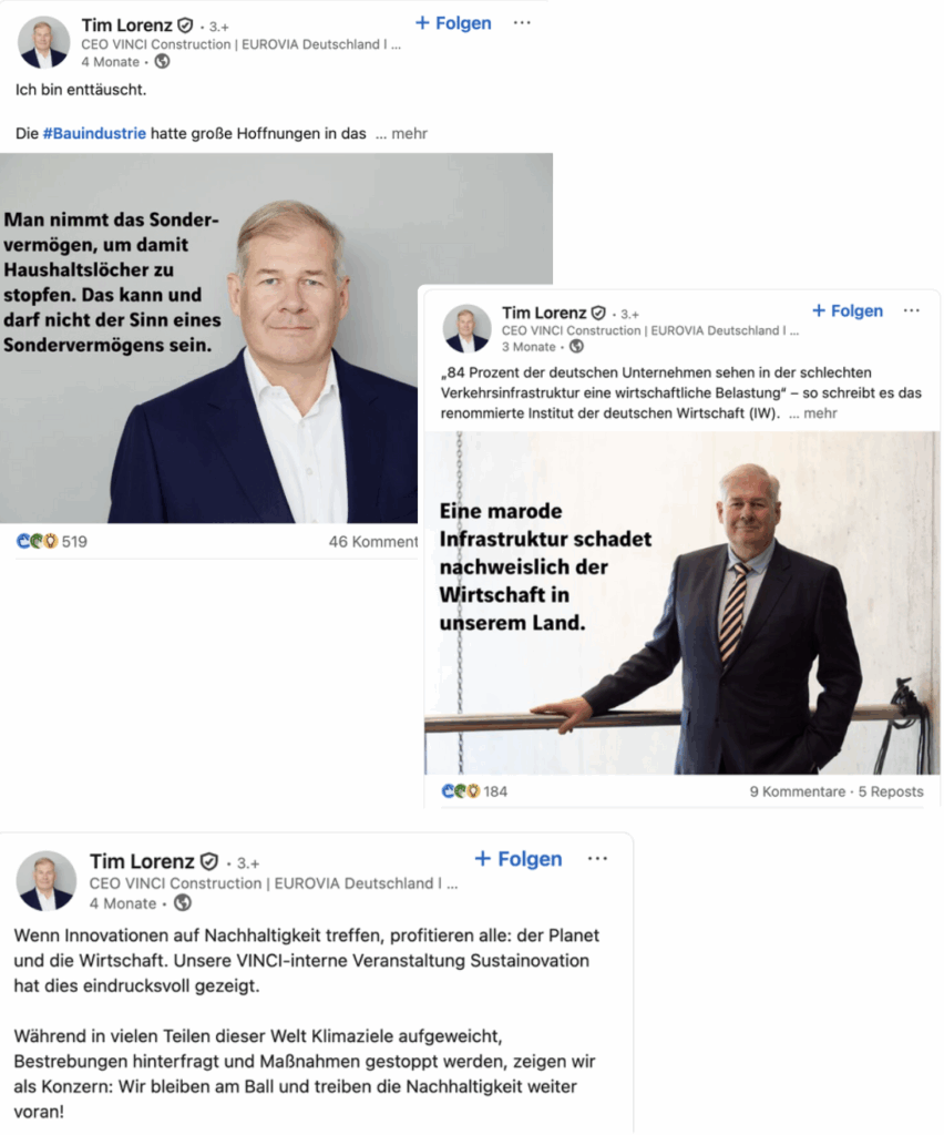 Tim Lorenz LinkedIn - LinkedIn in der Baubranche: Wie CEOs mit Storytelling Führung sichtbar machen