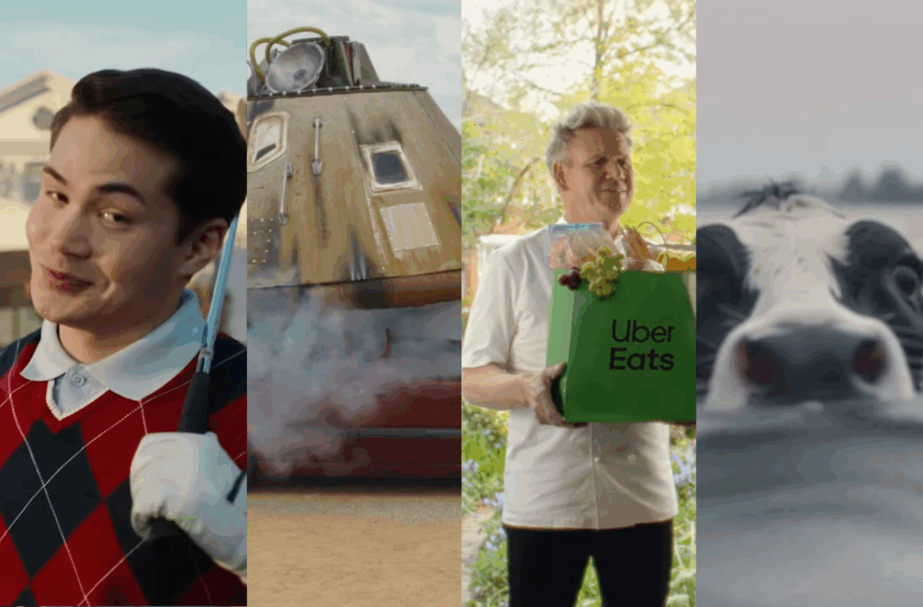 Die vier Kampagnen zeigen unterschiedliche kreative Zugänge: von erzählerischen Formaten (Lidl) über kulturelle Momente (Uber Eats) und starke Perspektiven (GAIA) bis hin zu humorvoller Alltagseskalation (ACE). Die vier Kampagnen zeigen unterschiedliche kreative Zugänge: von erzählerischen Formaten (Lidl) über kulturelle Momente (Uber Eats) und starke Perspektiven (GAIA) bis hin zu humorvoller Alltagseskalation (ACE).