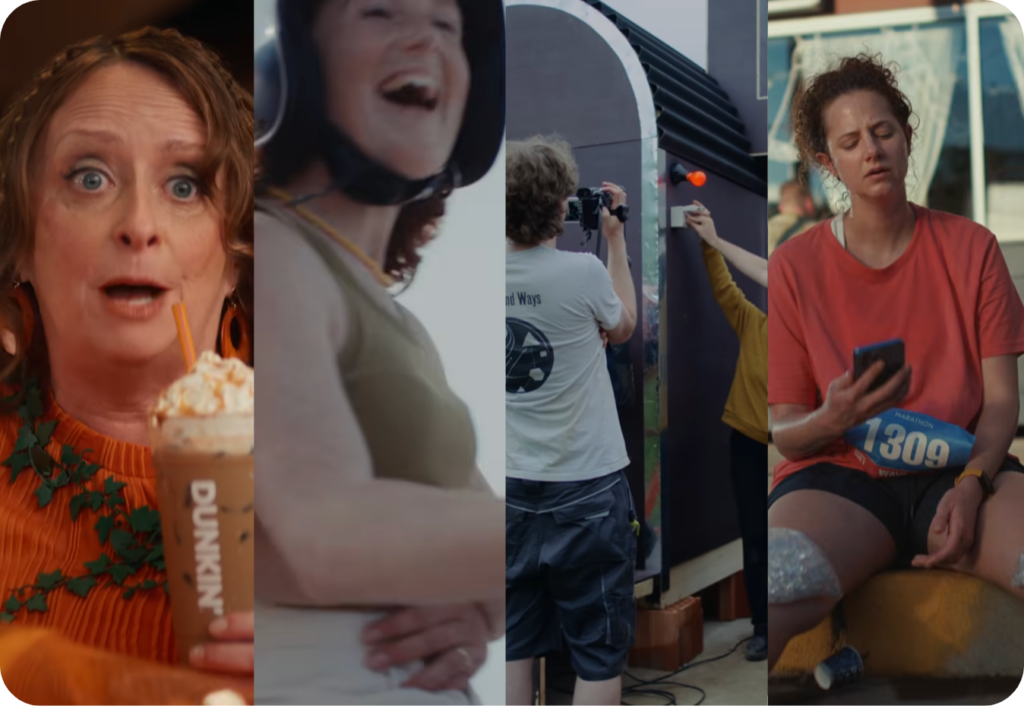 Collage mit Motiven der vier Kampagnen-Highlights im September: Snickers, Dunkin´, Provinzial und Hornbach. Collage mit Motiven der vier Kampagnen-Highlights im September: Snickers, Dunkin´, Provinzial und Hornbach.